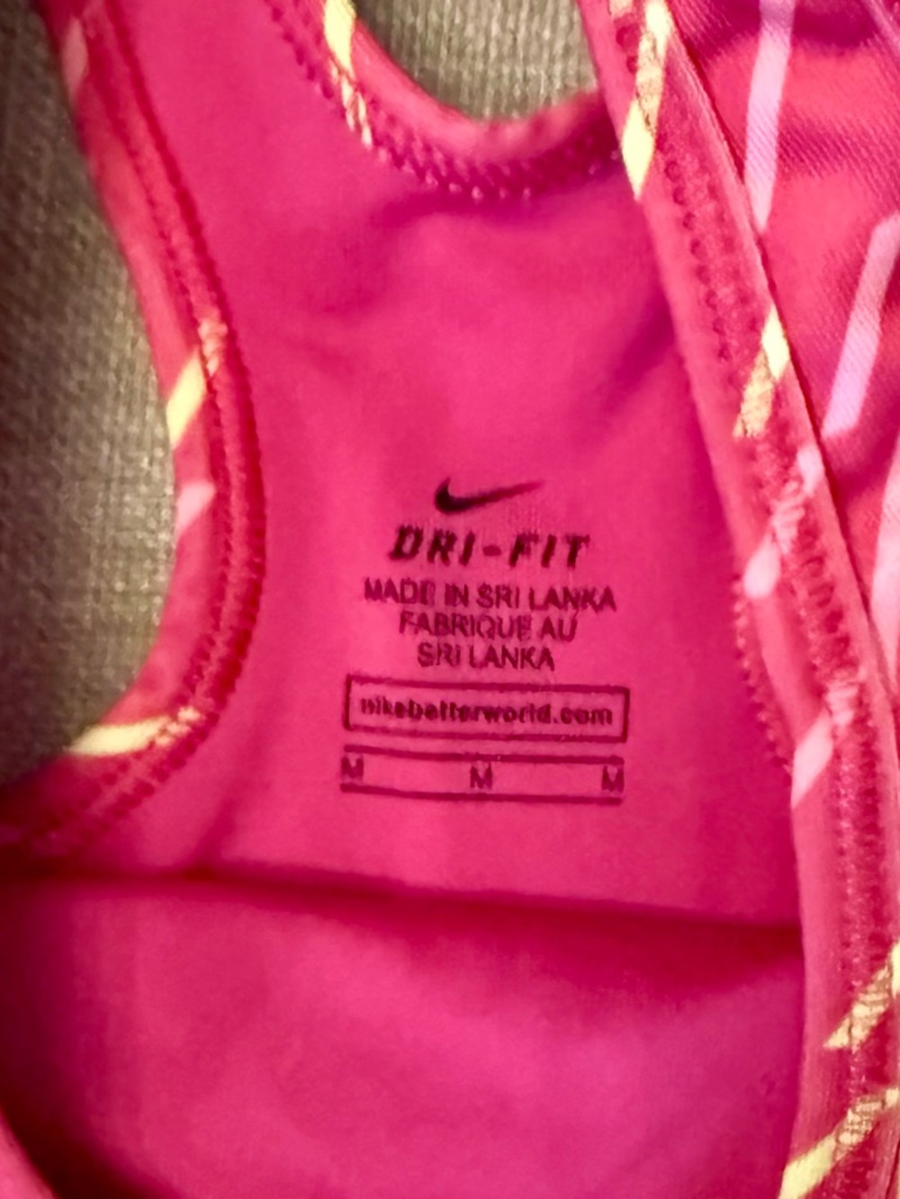 Nike Women's Pink and Black Patterned Sports Bras - Pack of 3 - Picture 3 of 10